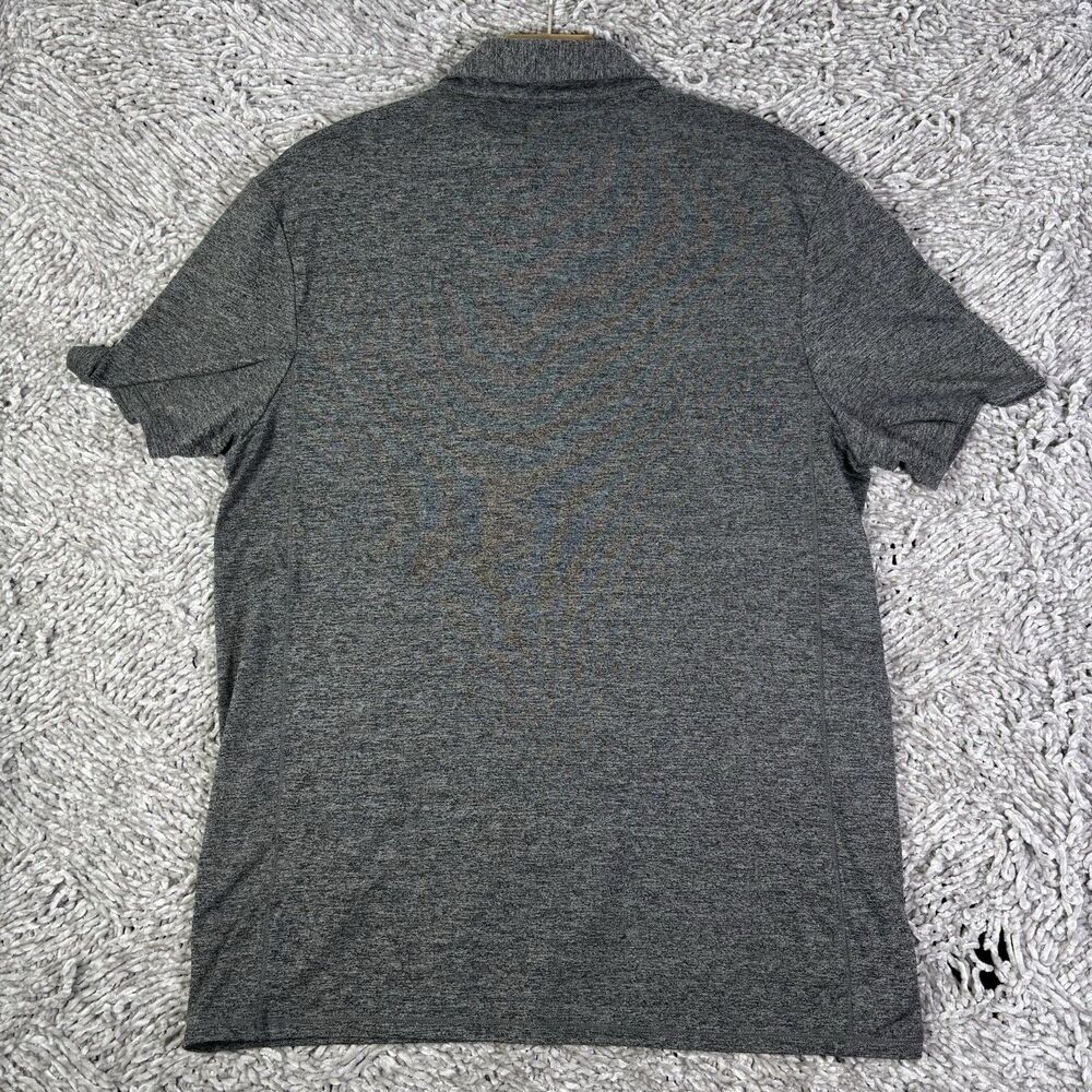 Quince Flowknit Breeze Performance Polo Shirt Mens Medium Gray Short Sleeve Golf - Picture 5 of 7